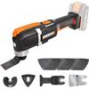 WORX WX696.9 Multiutensile oscillante a batteria Sonicrafter 20V - solo utensile