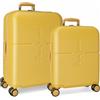 Pepe Jeans unisex. 7689523 Set di valigie Evidenziare giallo [2942505], Casual, Sintetico, ABS/Policarbonato