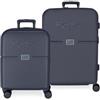 Pepe Jeans unisex. 7699532 Set di valigie Accent rigide marine 55-70cm [3013065], Casual, ABS/Policarbonato, Medio, Cabina, Navy
