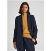 Pepe Jeans per donna. PL402287 Giacca marina René [3035164], Casual, Poliestere, Manica lunga, Navy