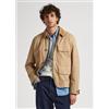 Pepe Jeans per uomo. PM402791 Giacca Baylor beige [3046393], Casual, Poliestere, Manica lunga