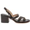 Neosens per donna. 331731101003_001 Sandali in pelle S3173 nero -Altezza tacco 6cm- [3083786], 5 a 8cm, Fibbia, Casual, Da sera