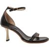 Neosens per donna. 331931101003_001 Sandali in pelle S3193 Albana nero -Altezza tacco 8cm- [3083796], 5 a 8cm, Fibbia, Casual, Da sera
