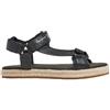 Pepe Jeans per uomo. PMS90115 Sandali Sunset Savage in pelle nera [3083889], Nero, Basso, Velcro, Casual