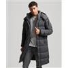 Superdry per uomo. M5011759A Cappotto trapuntato in ripstop nero [3132239], Casual, Poliestere, Sostenibile
