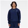 New Balance per uomo. MT41510 Felpa in pile Sport Essentials blu scuro [3177636], Casual, Cotone, Navy