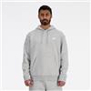 New Balance per uomo. MT41511 Felpa in pile Sport Essentials Grigia [3177642], Casual, Sportivo, Grigio, Cotone