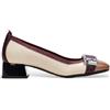 Hispanitas per donna. CHI243670 Scarpe Manila Vino-Milk in pelle beige [3178857], Basso, Nessuno, Casual