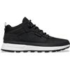Timberland per uomo. TB1A2A580151 Sneakers Field Trekker in pelle nera [3197399], Nero, Basso, Stringhe, Casual