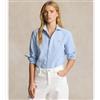 Polo Ralph Lauren per donna. 211891377001 Camicia Oxford blu [3206701], Casual, Cotone, Classico, Manica lunga