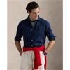 Polo Ralph Lauren per uomo. 710966294006 Camicia Oxford blu [3206943], Casual, Lino, Manica lunga, Navy
