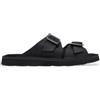 Clarks per uomo. 26180885 Sandali Solsbury Strap in pelle nera [3228538], Nero, Basso, Fibbia, Casual