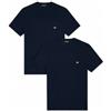 Emporio Armani per uomo. EM000391_AF14132 Set di due magliette in maglia blu navy [3249513], Casual, Homewear, Cotone, Elastan, Manica corta