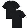 Emporio Armani per uomo. EM000391_AF14132 Set di due magliette nere da salotto [3249514], Nero, Homewear, Cotone, Manica corta