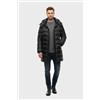 Blauer per uomo. 25WBLUK03147 Cappotto nero in piuma [3250142], Casual, Poliamide