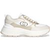 Liu Jo per donna. BF5035PX026S1874 Sneakers Eva 06 in pelle, bianco e oro [3250332], Basso, Stringhe, Casual