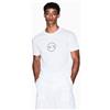 A|X Armani Exchange per uomo. XM001853AF10356U0009 Maglietta con logo rotondo bianco [3275533], Casual, Cotone, Manica corta