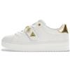 Guess per donna. FLTDRIELE12 Sneakers Drift bianche [3276696], Bianco, Basso, 1 a 3 cm, Stringhe, Casual