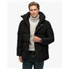 Superdry per uomo. M5012285A Cinque cappotti neri [3277902], Nero, Casual, Polister riciclato, Sostenibile