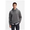 BOSS per uomo. 50509314 Felpa grigia Wetalk [3279229], Casual, Grigio, Cotone