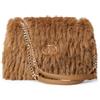 Twinset per donna. 252TD8230 Borsa a tracolla in pelliccia sintetica marrone da sogno [3279536], Casual, Poliuretano