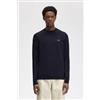 Fred Perry per uomo. K9601 Maglia classica blu navy [3280146], Casual, Lana
