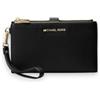 Michael Kors per donna. 32F5GJ6F6L Borsa da polso Jet Set media in pelle martellata nera [3282648], Nero, Casual