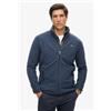 Superdry per uomo. M2014195A Pile marino con cerniera completa [3293822], Casual, Poliestere, Navy