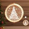 YeahBoom Luci Finestra di Natale 3D Sospese con Ventosa, Luci a Batteria per Finestre, Addobbi per Festa Interna ed Esterna, Albero di Natale