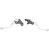 Pyhodi Leva Frizione Freno Motociclistica, Lega di Alluminio Universale per GB350S CB350 Rs, Leva della Frizione del Freno Facile Installare la Sostituzione della Leva a Mano Moto (SILVER)