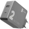 Cellularline | Caricabatterie da Rete | Caricabatterie per Computer Portatile dotati di porta USB-C e Smartphone, 42W