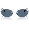 Tiffany & Co. Occhiali da Sole TF3104D 600180 Argento/Blu Scuro Donna 56/18/140