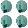 HWGING 4 ganci adesivi senza fori, resistenti, autoadesivi, per asciugamani, cappotti, per bagno, doccia, cucina, chiavi, porta (verde)