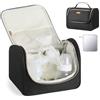 VEVOR Borsa per Tiralatte, Borsa per Biberon con Tappetino Impermeabile, Accessori per l'Estrazione e Conservazione del Latte Materno, per Biberon di Latte per Lavoro, Viaggio, Nero