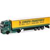 Herpa camion in miniatura MAN TGX GX autoarticolato telonato Rubart Europa-Transporte, miniatura in scala 1:87, pezzo da collezione, Made in Germany, plastica