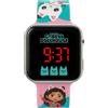 La casa delle bambole di Gabby - Orologio da polso digitale Led per bambini, Funzione data