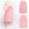 Mihachi Maglione a collo alto per cani, maglione invernale per cani, abbigliamento classico, lavorato a maglia, con foro per guinzaglio, per la stagione fredda