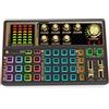 Annadue Scheda Audio Dal Cambia Voce, Mixer Audio Portatile Effetti Sonori, Schede Audio Esterne per Streaming Live Registrazione Accompagnamento Giochi