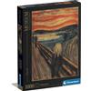 Clementoni puzzle museum collection - munch, "the scream" - 1000 pezzi, puzzle adulti