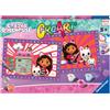 CREART, GABBY'S DOLLHOUSE Ravensburger - Creart Serie Junior - Gabby'S Dollhouse - Kit Dipingere Con I Numeri -2 Tavole Prestampate, Pennello e Colori - 5+ Anni