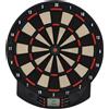 Bersaglio a freccette elettronico in PP con 6 Freccette e Tabellone segna Punti, 44x39.5x 2.2cm, Nero