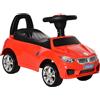 Macchinina per Bambini Cavalcabile con Volante, Fari e Musiche, Età 18-36 Mesi, Rosso