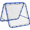 Rete da Calcio Rebounder Pieghevole con Angolo Regolabile e Picchetti, 100x95x90 cm, Blu
