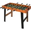 Calcio Balilla in Legno con 22 Giocatori in Formazione 3:4:3, 2 Palline e 2 Segnapunti Inclusi 84.5x40x61.2cm