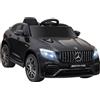 Macchina Elettrica per Bambini 3-5 Anni Mercedes con Cintura di Sicurezza e Telecomando, Nero