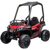 Macchina Elettrica per Bambini 12V, Velocità 3-6km/h, Quad Elettrico Mini con Doppio Motori, USB, Lettore MP3 e Telecomando, 118x76x104cm