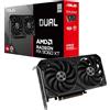 ASUS Dual AMD Radeon RX 9060 XT, Scheda Grafica 16G GDDR6, 128 Bit, PCIe 5.0, 1 HDMI 2.1, 2 DisplayPort 2.1, Ventole Axial-Tech, Tecnologia 0db, GPU Tweak III, Nero, DUAL-RX9060XT-16G