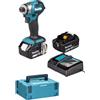 Makita Avvitatore a massa battente DTD173RTJ . COMPLETO DI DUE BATTERIE CARICABATTERIE IN VALIGETTA