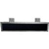 Plenum in poliuretano espanso a 2 zone con 2 attacchi con collarini in alluminio da 100,127 150 e 160 mm