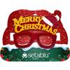 Setablu Natale Setablu Occhiali Natalizi "Merry Christmas" Idea Regalo Divertente